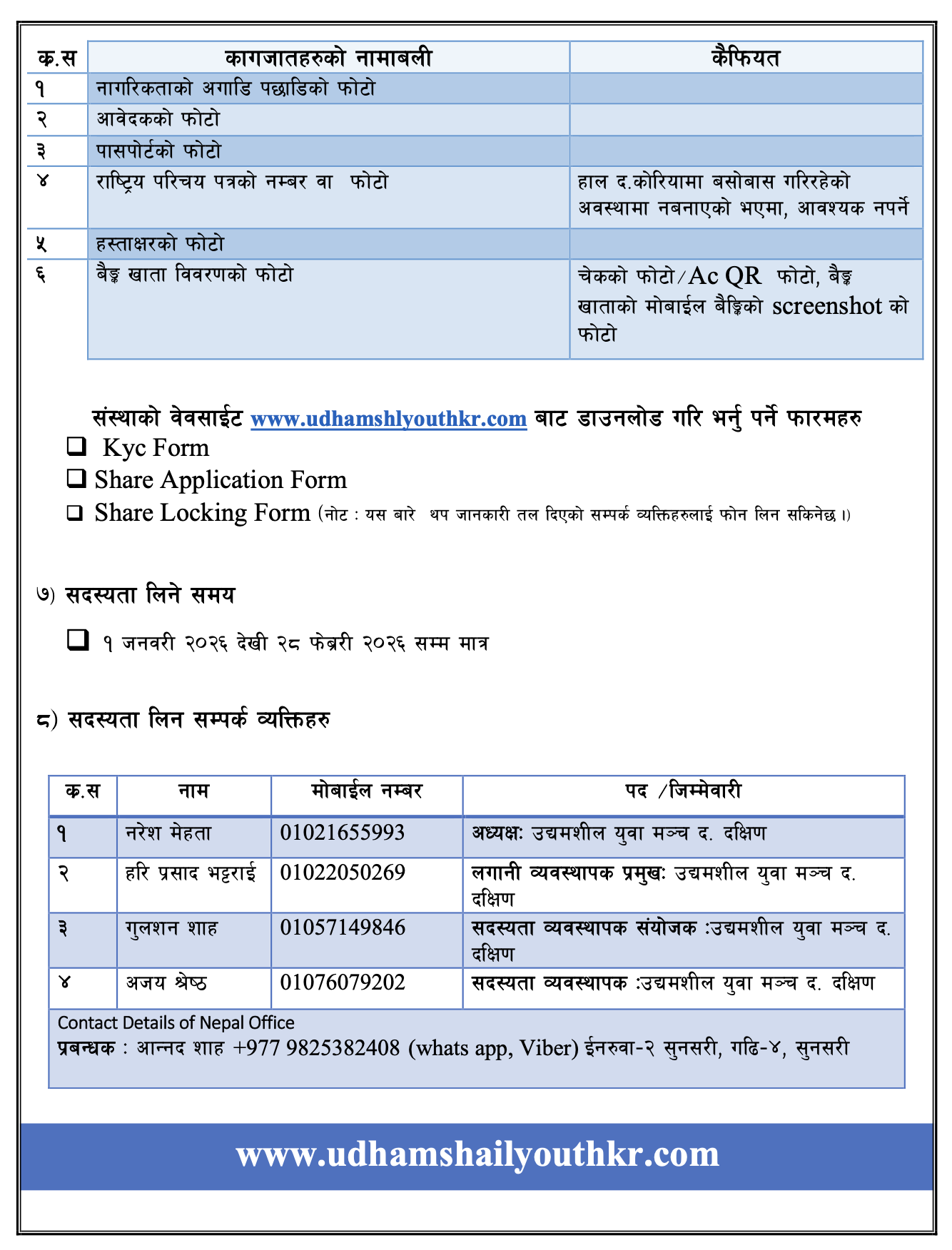 Membership Guideline 3